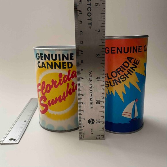 Lot of 2 1960's Vintage Genuine Canned Can of Florida Sunshine Postcard … - Picture 5 of 7